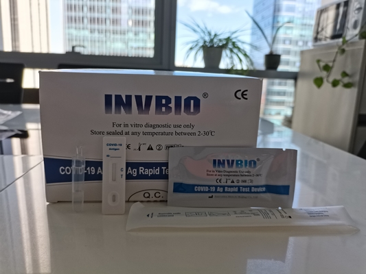 طقم اختبار السوائل عن طريق الفم COVID-19 حاصل على علامة CE للاختبار الذاتي