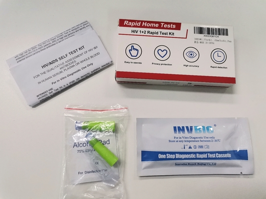 مجموعة أدوات الاختبار السريع لفيروس نقص المناعة البشرية 1 + 2 في الدم ، تمت الموافقة على اختبار فيروس نقص المناعة البشرية الإيدز