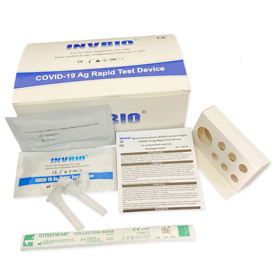 في المختبر Rtk Antigen مسحة الأنف Covid 19 طقم اختبار سريع للكشف عن الوباء الحالي