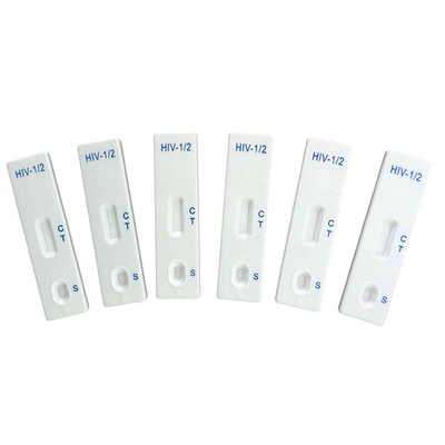Home White 99٪ أطقم اختبار سريع للأمراض المعدية كاسيت بلاستيك فارغ لفيروس نقص المناعة البشرية