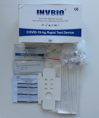فيروس كورونا الجديد Sars-Cov-2 Antigen Rapid Test كاسيت مسحة علامة CE