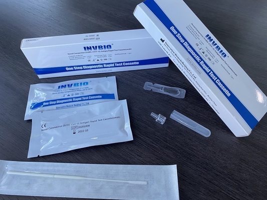 خطوة واحدة Covid 19 Ag Rapid Antigen Test Home Kit اللعاب مستضد سريع اختبار كاسيت