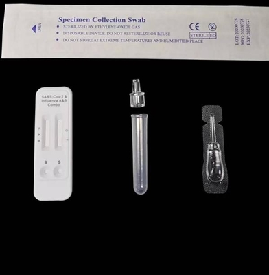 مجموعات الاختبار السريع للأمراض المعدية من OEM Influenza A / B + Covid 19 Combo