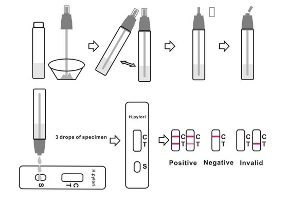 الأمراض المعدية H Pylori Stool Test Kit Helicobacter Pylori Antigen Instant