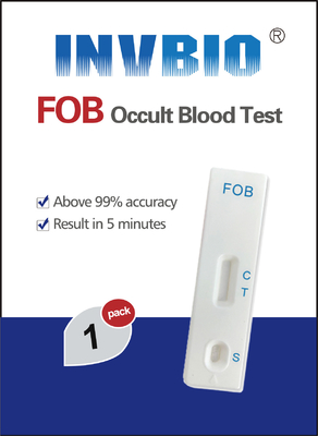 وافق Invbio Ce على مجموعات اختبار الدم الخفي في البراز Fob Rapid