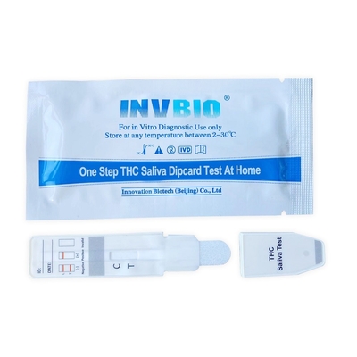 DOA Rapid 15ng / ml طقم اختبار تعاطي المخدرات Salivaire Thc معدات اختبار الفم المعتمدة من إدارة الغذاء والدواء
