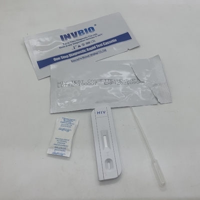 مجموعة أدوات الاختبار السريع ذات الحساسية العالية بخطوة واحدة تساعد / Hiv 1/2 الجسم المضاد لعدوى الدم الكامل في التعبئة والتغليف