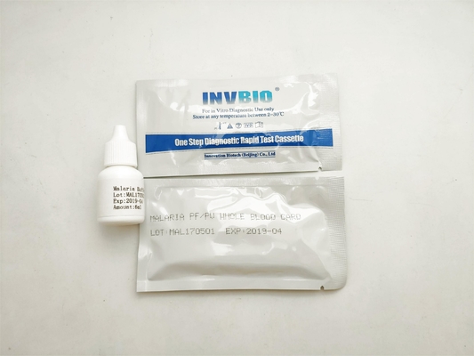 Pv / Pf 25 Malaria Rapid Antigen Test Cassettes (الدم الكامل)