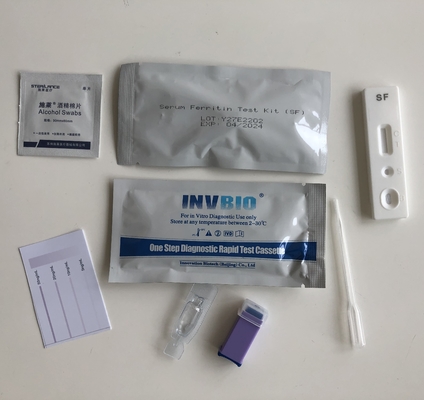 Invbio Ce الذاتي اختبار فقر الدم طقم اختبار مصل فيريتين مستويات سريعة في المنزل