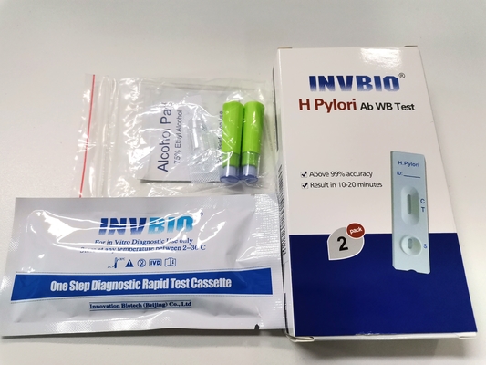 أطقم اختبار سريع للأمراض المعدية H Pylori Ag بطاقة البراز مع CE