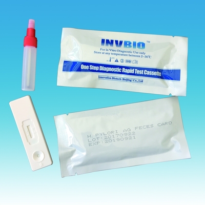 تحقق سريعًا من مجموعات الاختبار السريع للأمراض المعدية H Pylori Ag Antigen Feces Card