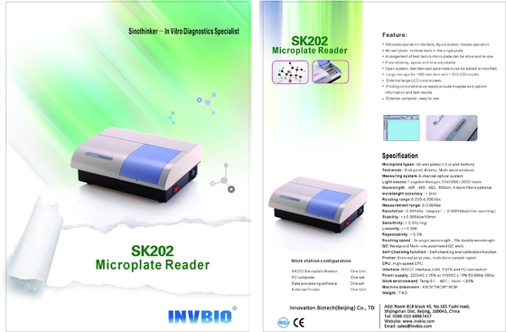 غسالة Invbio Elisa Microplate مع 96 قارئ أطباق Elisa جيدًا للمختبر