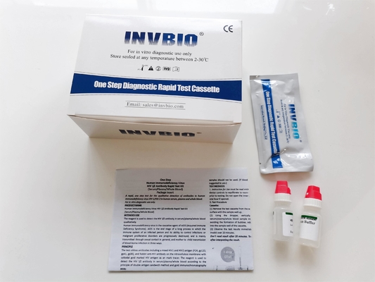 أجسام مضادة معتمدة من CE Hiv 1 2 طقم اختبار سريع لجميع الأجهزة الطبية
