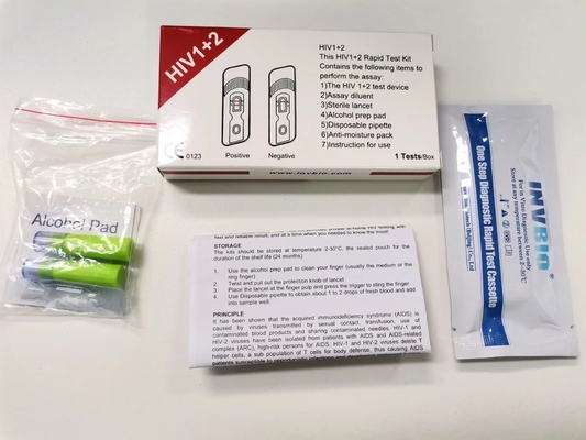 1/2 أطقم اختبار Hiv السريع جهاز التشخيص الطبي الاحترافي