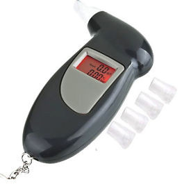 سلسلة مفاتيح رقمية لسيارة الشرطة من Bactrack Alcohol Breathalyzer مع بطارية قلوية
