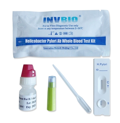 جهاز الكشف السريع عن الأجسام المضادة H Pylori Stool Test Kit كاسيت