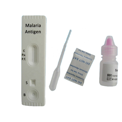 مجموعة اختبار التشخيص السريع للأمراض الاستوائية الملاريا الأجسام المضادة Pv / Pf Blood