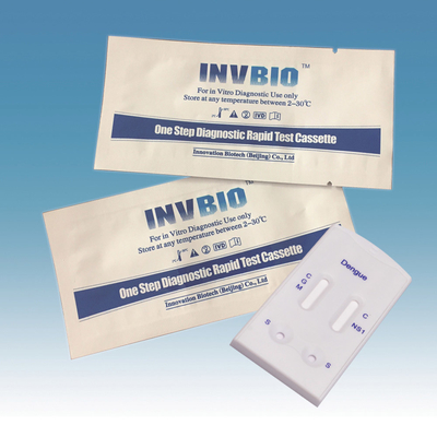 مجموعة اختبار حمى الضنك للأمراض الاستوائية اختبار بطاقة Igg Igm Ns1 Antigen Blood Duo Card