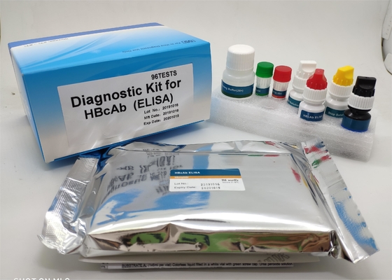 طقم اختبار إليسا للتشخيص الطبي السريع 96 قطعة مستضد Hepatitis B السطحي