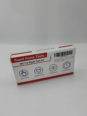 التدفق العمودي السريع يساعد خطوة واحدة Hiv 1 2 مجموعة الاختبار في المنزل الكشف السريع