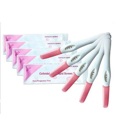 مجموعات اختبار الخصوبة في منتصف الطريق Hcg اختبار الحمل بخطوة واحدة للاستخدام المنزلي