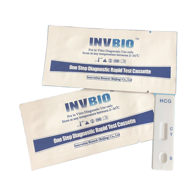 بطاقة اختبار الحمل بخطوة واحدة الطبية IVD Hcg