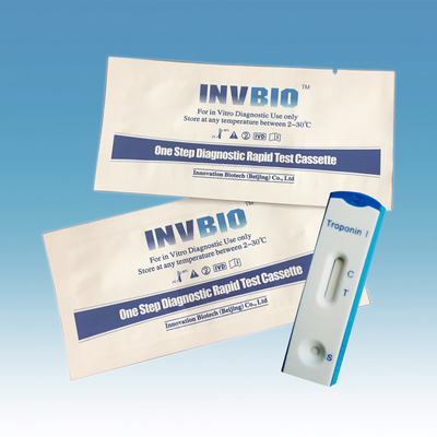 3.00mm Cassette Troponin I Assay Kit اختبار سريع لمدة 24 شهرًا