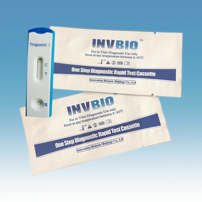 3.00mm Cassette Troponin I Assay Kit اختبار سريع لمدة 24 شهرًا
