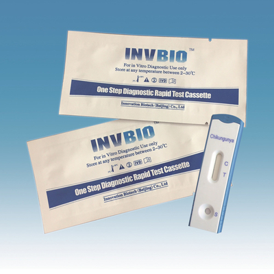أطقم اختبار التشخيص السريع IVD الطبي Chikungunya IgG / IgM Test Card rtk Home Test Kit