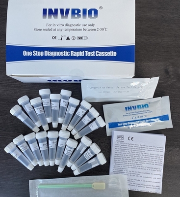 SARS-CoV-2 Coronavirus Saliva Antigen Rapid Test Kit 98.21٪ دقة