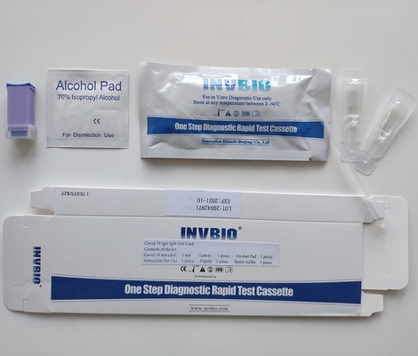 SARS-CoV-2 Coronavirus IgG IgM اختبار الجسم المضاد خطوة واحدة الاختبار الذاتي INVBIO