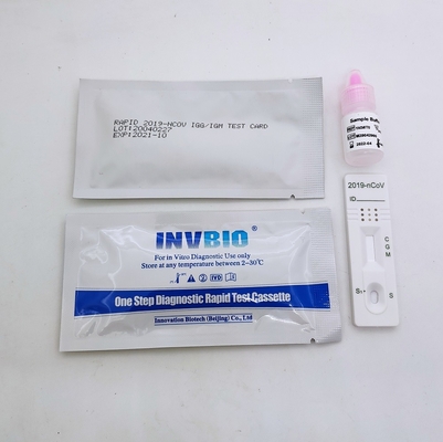 SARS-CoV-2 Serum Plasma IgG IgM Antibody Test Kit في المنزل 25 قطعة / صندوق