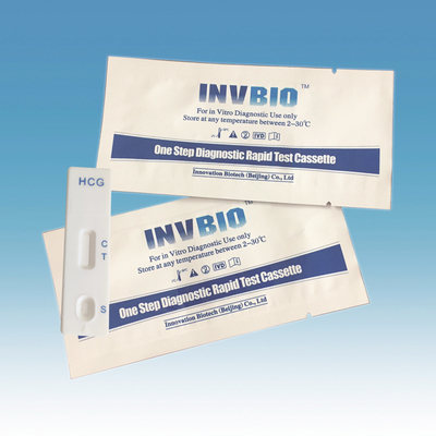 بطاقة اختبار حمل البول الطبي IVD HCG 99٪ دقة التشخيص السريع