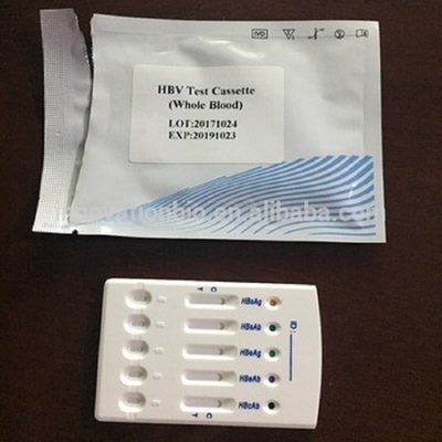 أطقم الاختبار السريع للأمراض المعدية HBV للوحة اختبار Hepatitis B Multi 5