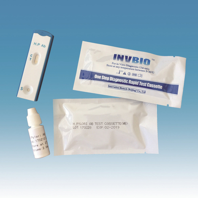 خطوة واحدة حساسة للغاية بطاقة اختبار H.Pylori Ag Feces السريع