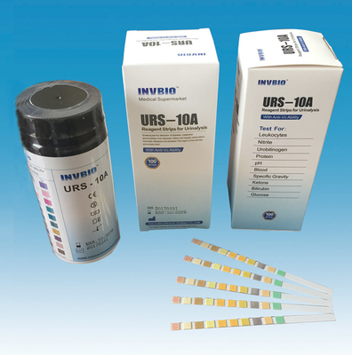 شرائط اختبار تحليل البول المعتمدة من Invbio Fsc 11 معلمة